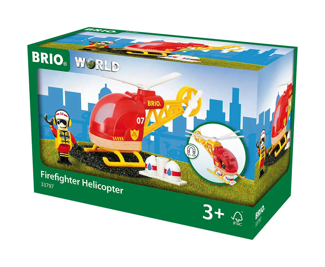 Cover: 7312350337976 | 33797 BRIO Feuerwehr-Hubschrauber | BRIO® | Spiel | In Schachtel