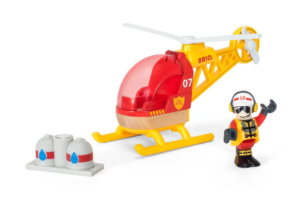 Bild: 7312350337976 | 33797 BRIO Feuerwehr-Hubschrauber | BRIO® | Spiel | In Schachtel