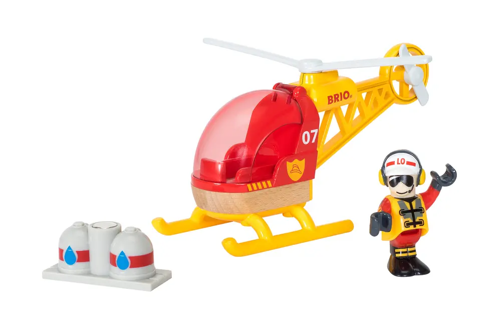 Bild: 7312350337976 | 33797 BRIO Feuerwehr-Hubschrauber | BRIO® | Spiel | In Schachtel
