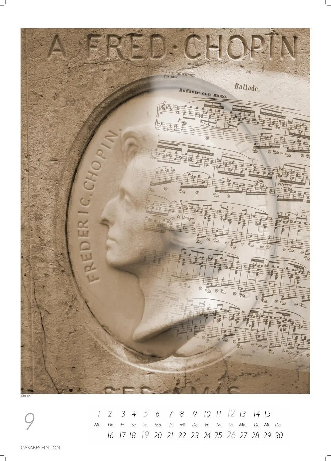 Bild: 9781835247976 | Komponisten Kalender 2027 - Musik-Kalender 42x59cm - 12 Klassische...