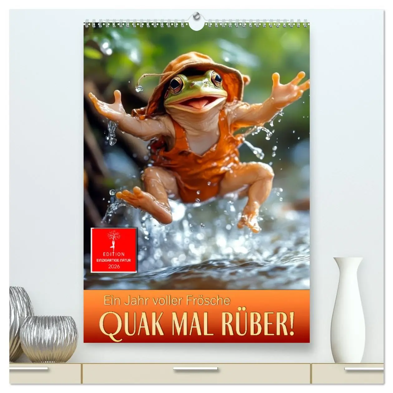 Cover: 9783457247976 | Quak mal rüber - ein Jahr voller Frösche (hochwertiger Premium...