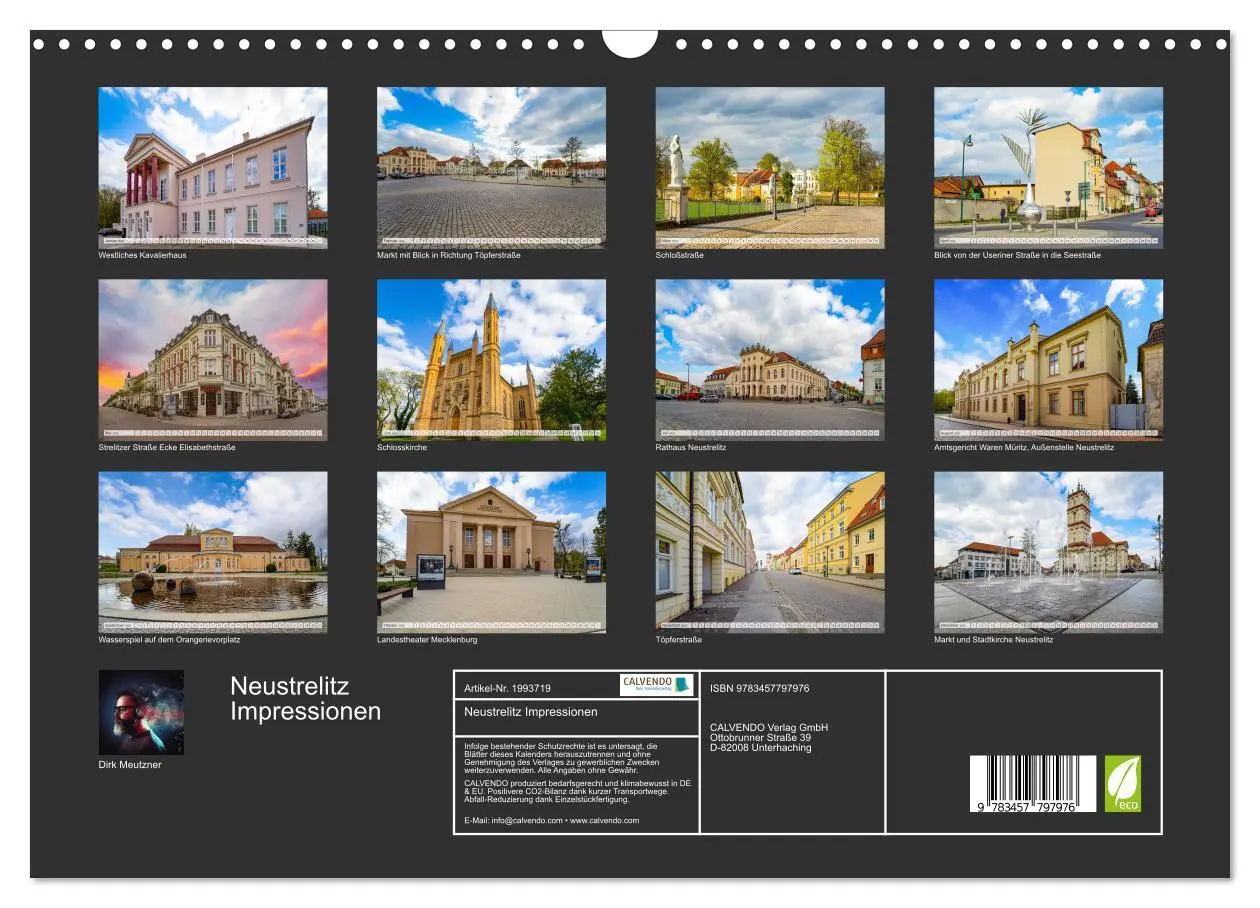 Bild: 9783457797976 | Neustrelitz Impressionen (Wandkalender 2026 DIN A3 quer), CALVENDO...