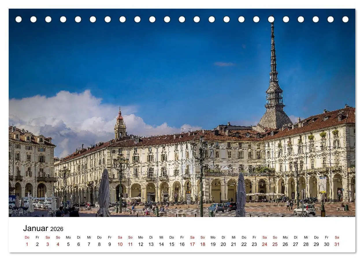 Bild: 9783457937976 | Piemont und Turin (Tischkalender 2026 DIN A5 quer), CALVENDO...