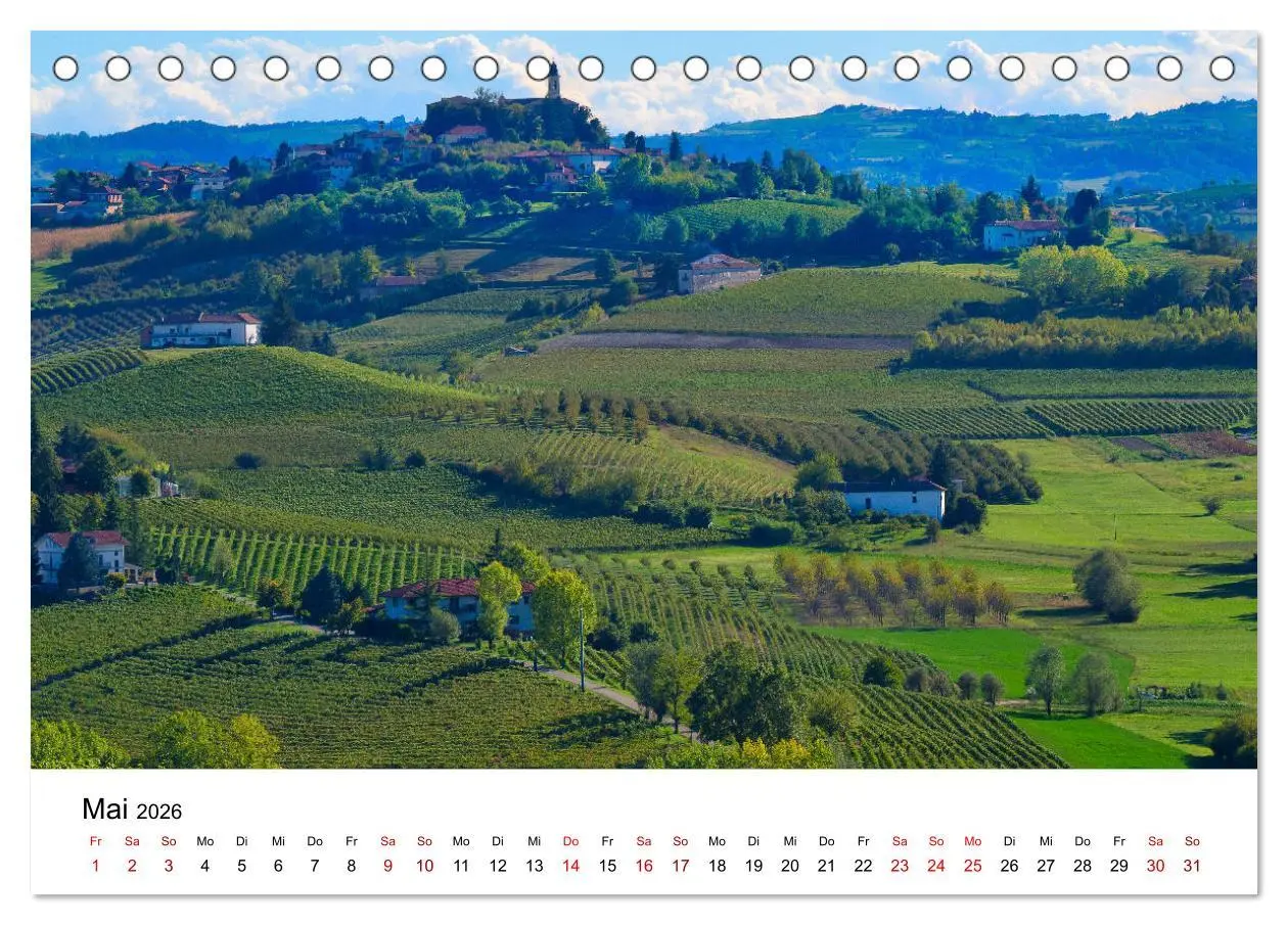 Bild: 9783457937976 | Piemont und Turin (Tischkalender 2026 DIN A5 quer), CALVENDO...