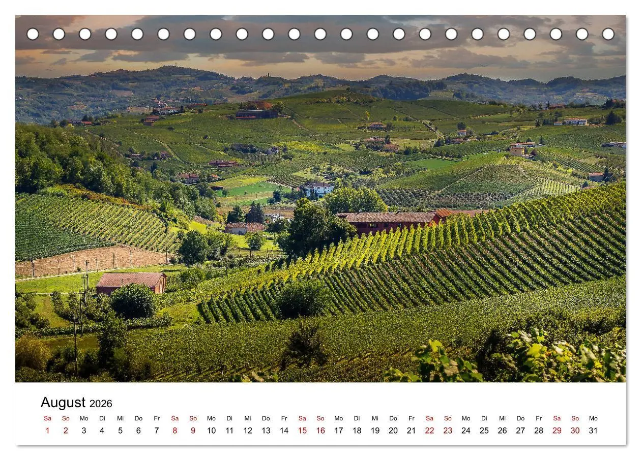 Bild: 9783457937976 | Piemont und Turin (Tischkalender 2026 DIN A5 quer), CALVENDO...