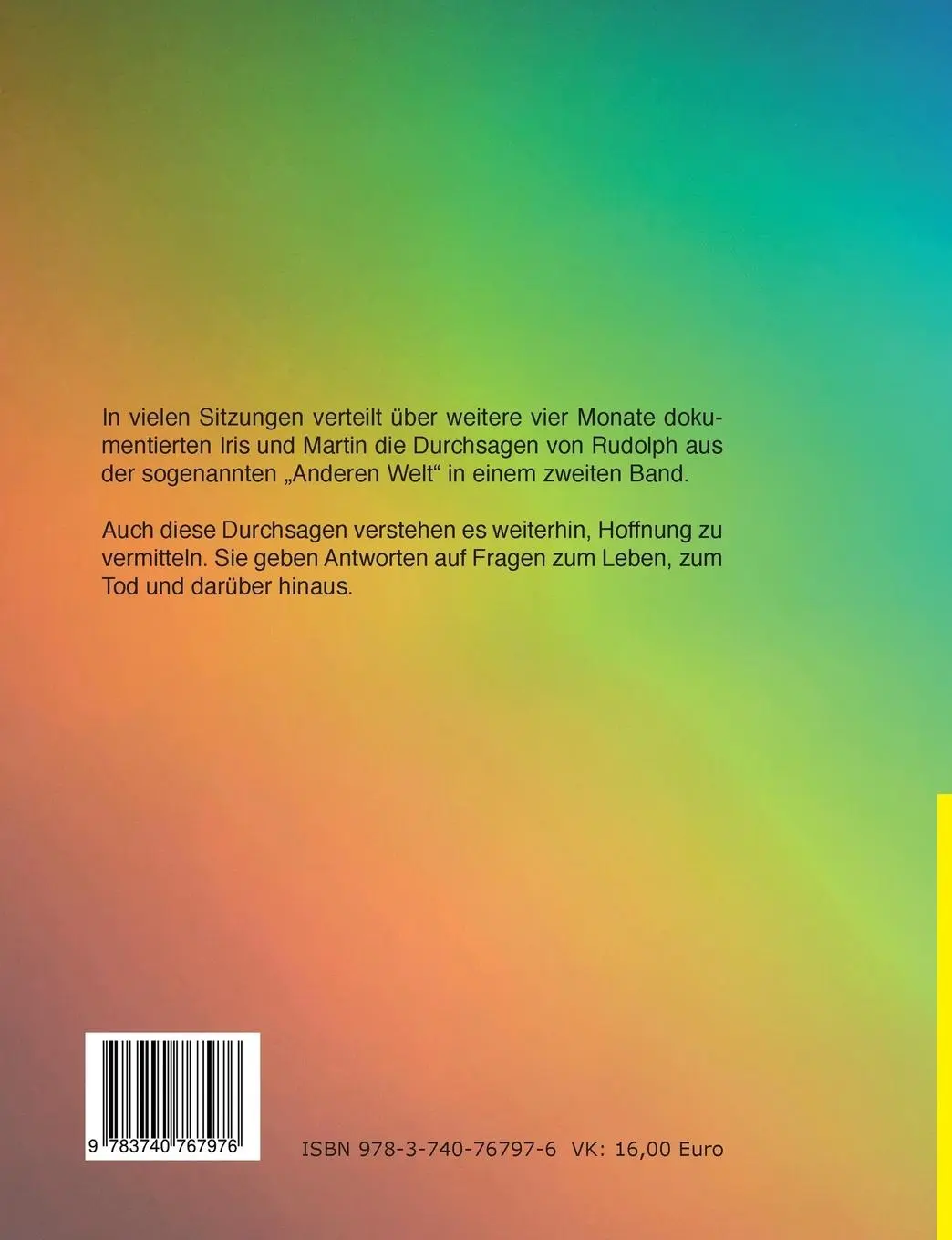 Rückseite: 9783740767976 | Nachrichten aus der Anderen Welt (Band 2) | Iris Magin (u. a.) | Buch