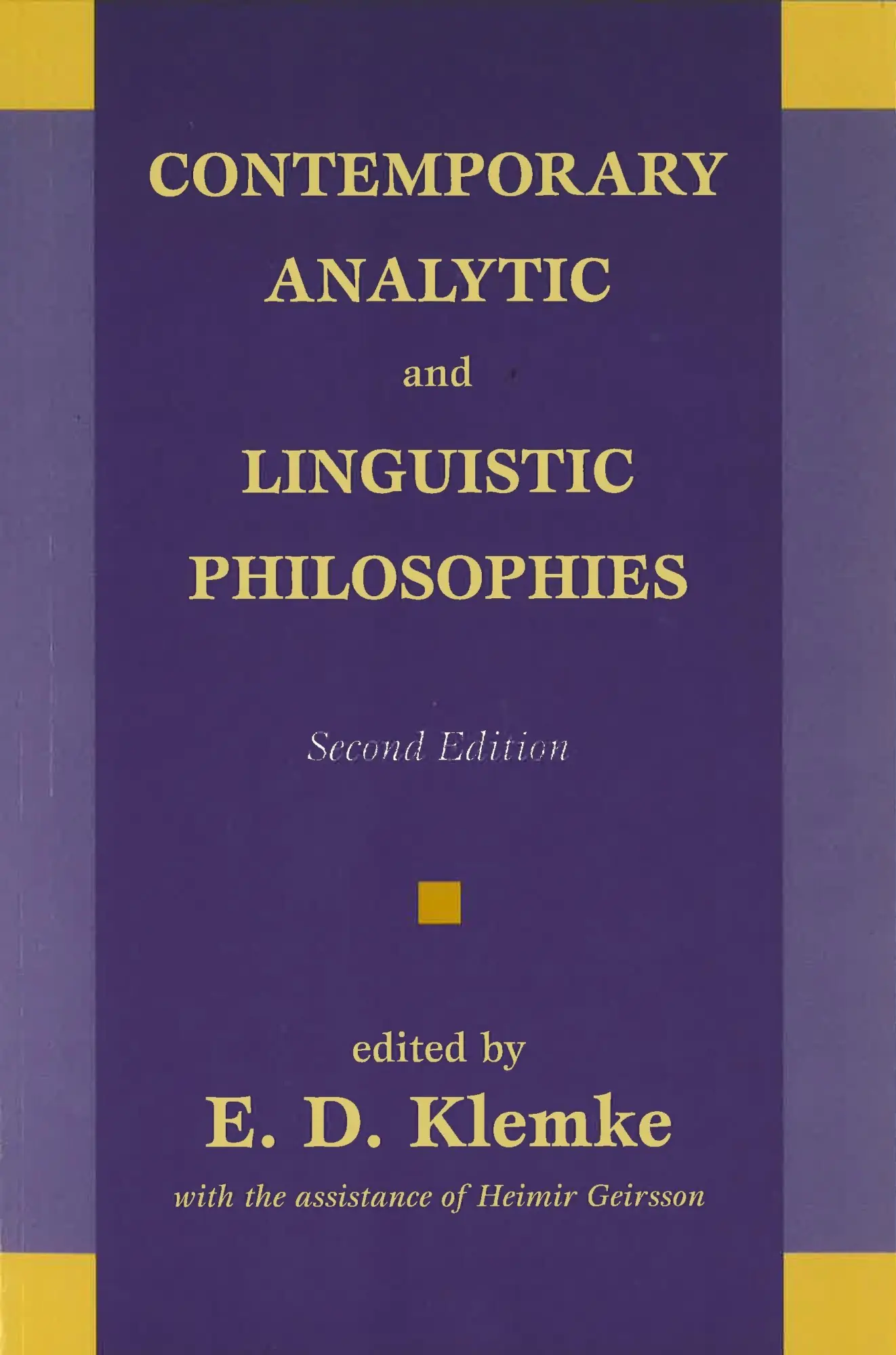 Cover: 9781573928076 | Contemporary Analytic and Linguistic Philosophies | Klemke (u. a.)