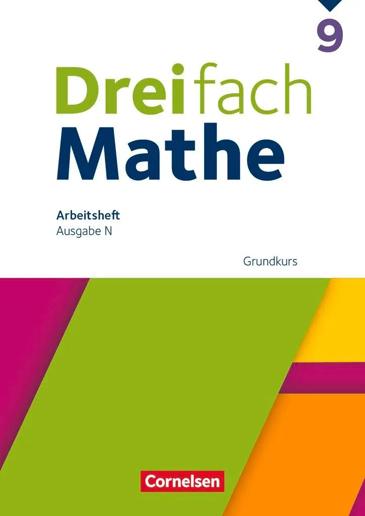 Cover: 9783060428076 | Dreifach Mathe 9. Schuljahr Grundkurs - Arbeitsheft mit Lösungen