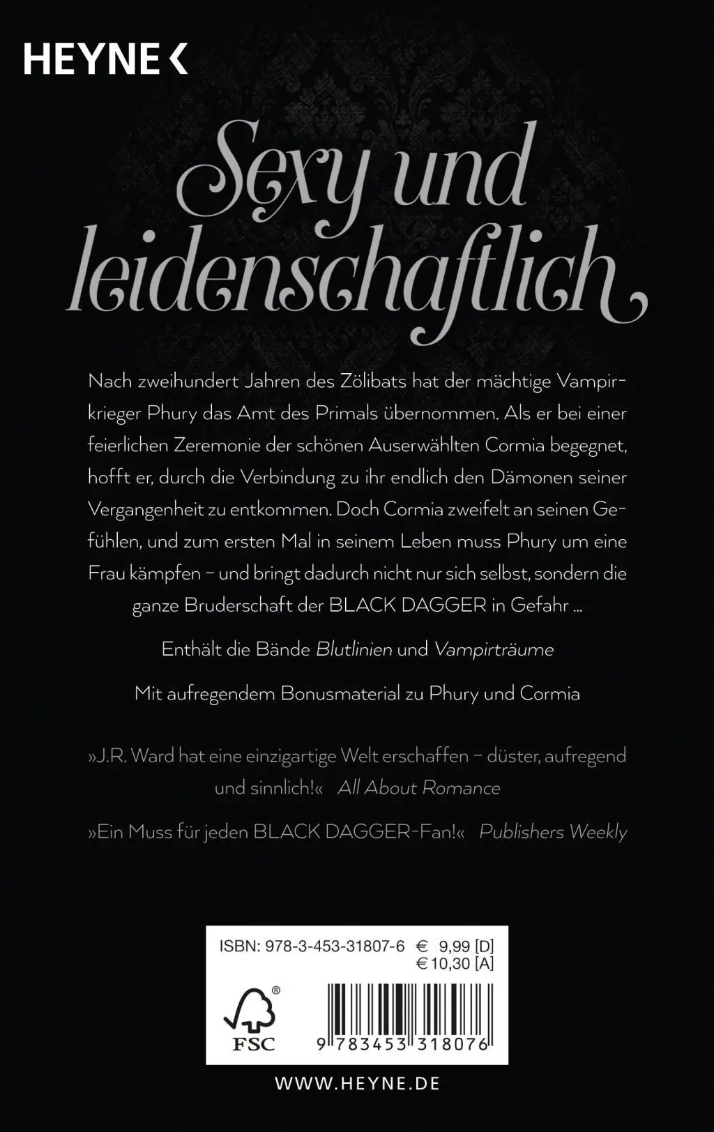 Bild: 9783453318076 | Black Dagger - Phury &amp; Cormia | J. R. Ward | Taschenbuch | 768 S.