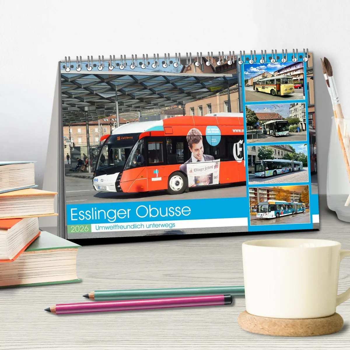 Bild: 9783457518076 | Esslinger Obusse (Tischkalender 2026 DIN A5 quer), CALVENDO...
