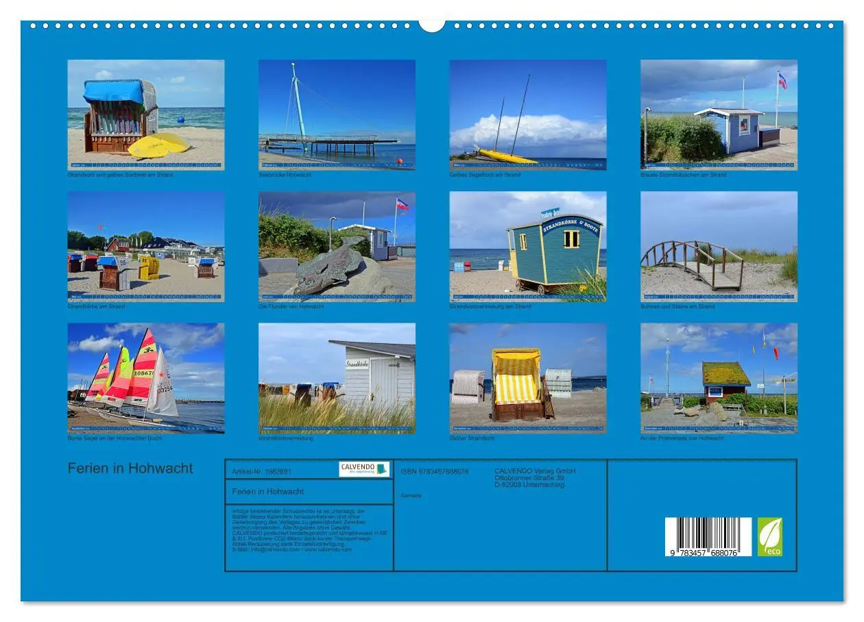 Bild: 9783457688076 | Ferien in Hohwacht (hochwertiger Premium Wandkalender 2026 DIN A2...