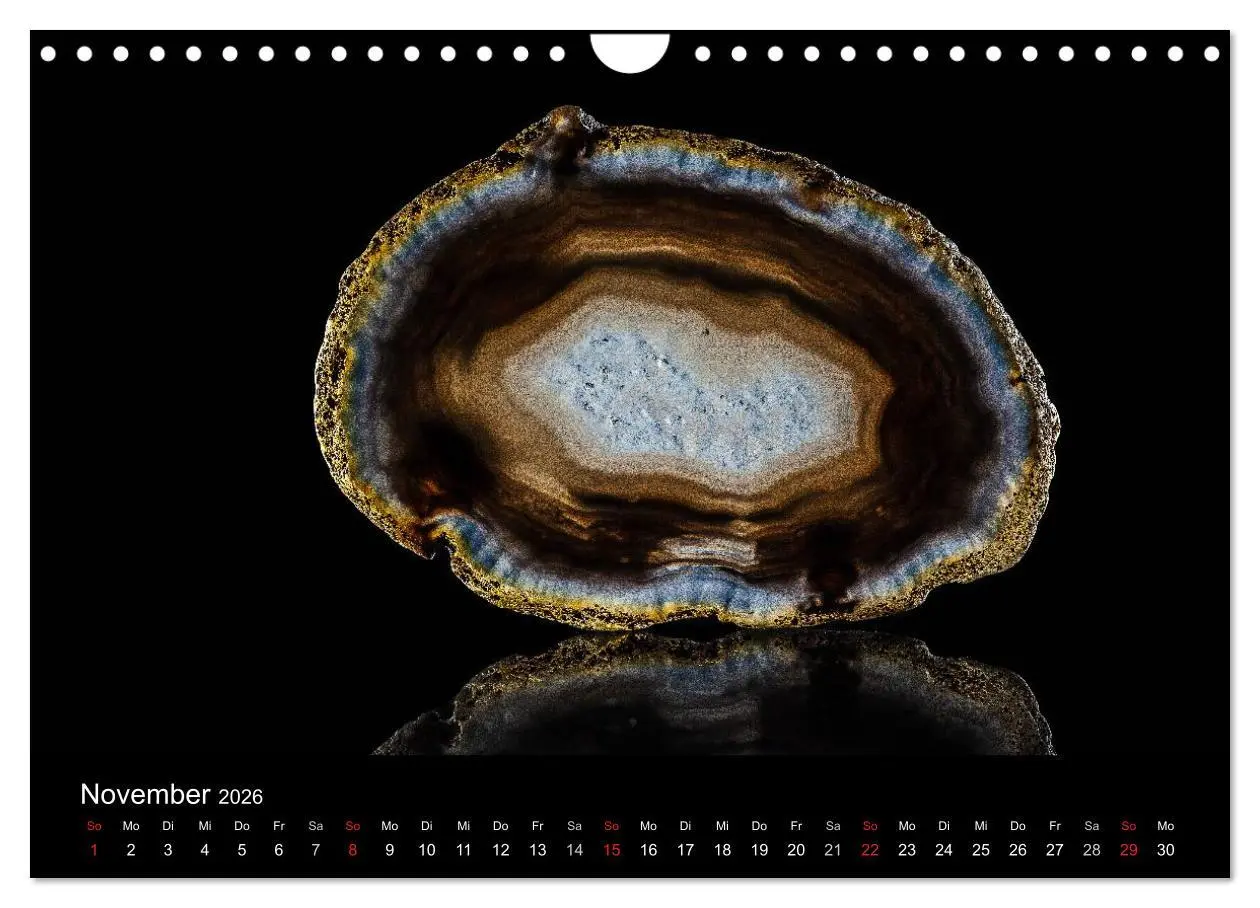 Bild: 9783516088076 | Leuchtende Achate (Wandkalender 2026 DIN A4 quer), CALVENDO...