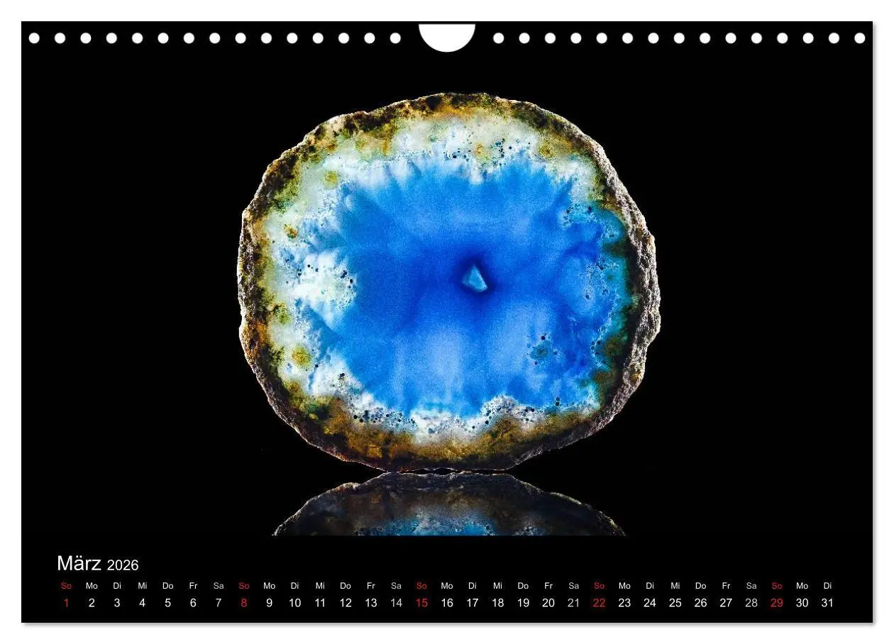 Bild: 9783516088076 | Leuchtende Achate (Wandkalender 2026 DIN A4 quer), CALVENDO...
