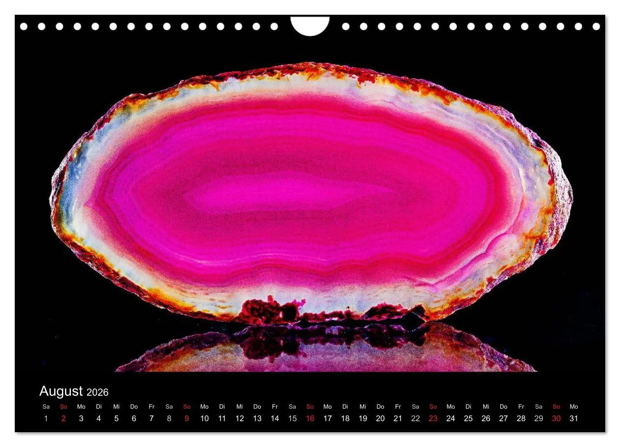 Bild: 9783516088076 | Leuchtende Achate (Wandkalender 2026 DIN A4 quer), CALVENDO...