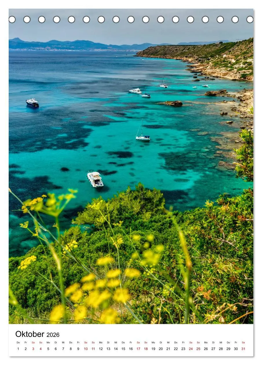 Bild: 9783516398076 | Mallorca - Insel des Glücks (Tischkalender 2026 DIN A5 hoch),...