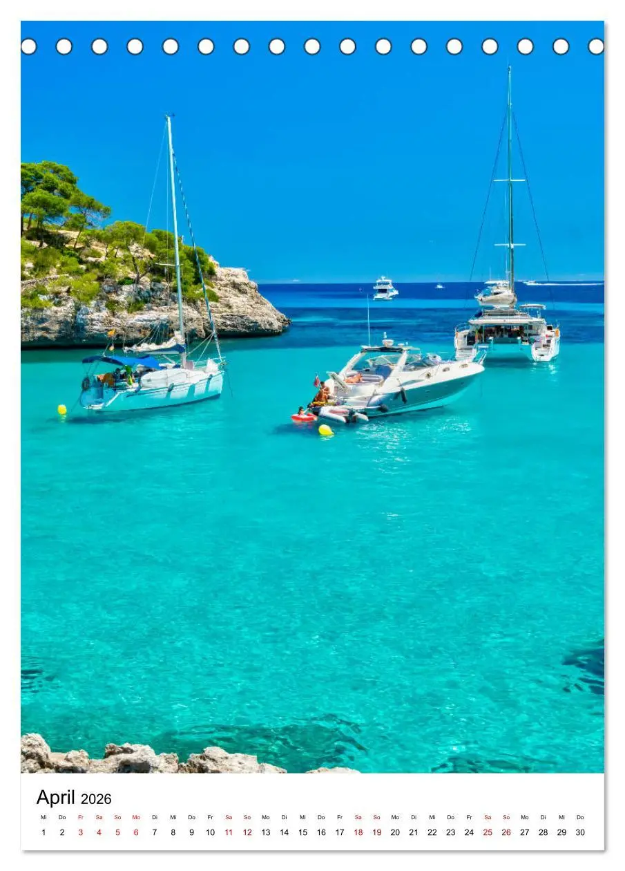 Bild: 9783516398076 | Mallorca - Insel des Glücks (Tischkalender 2026 DIN A5 hoch),...