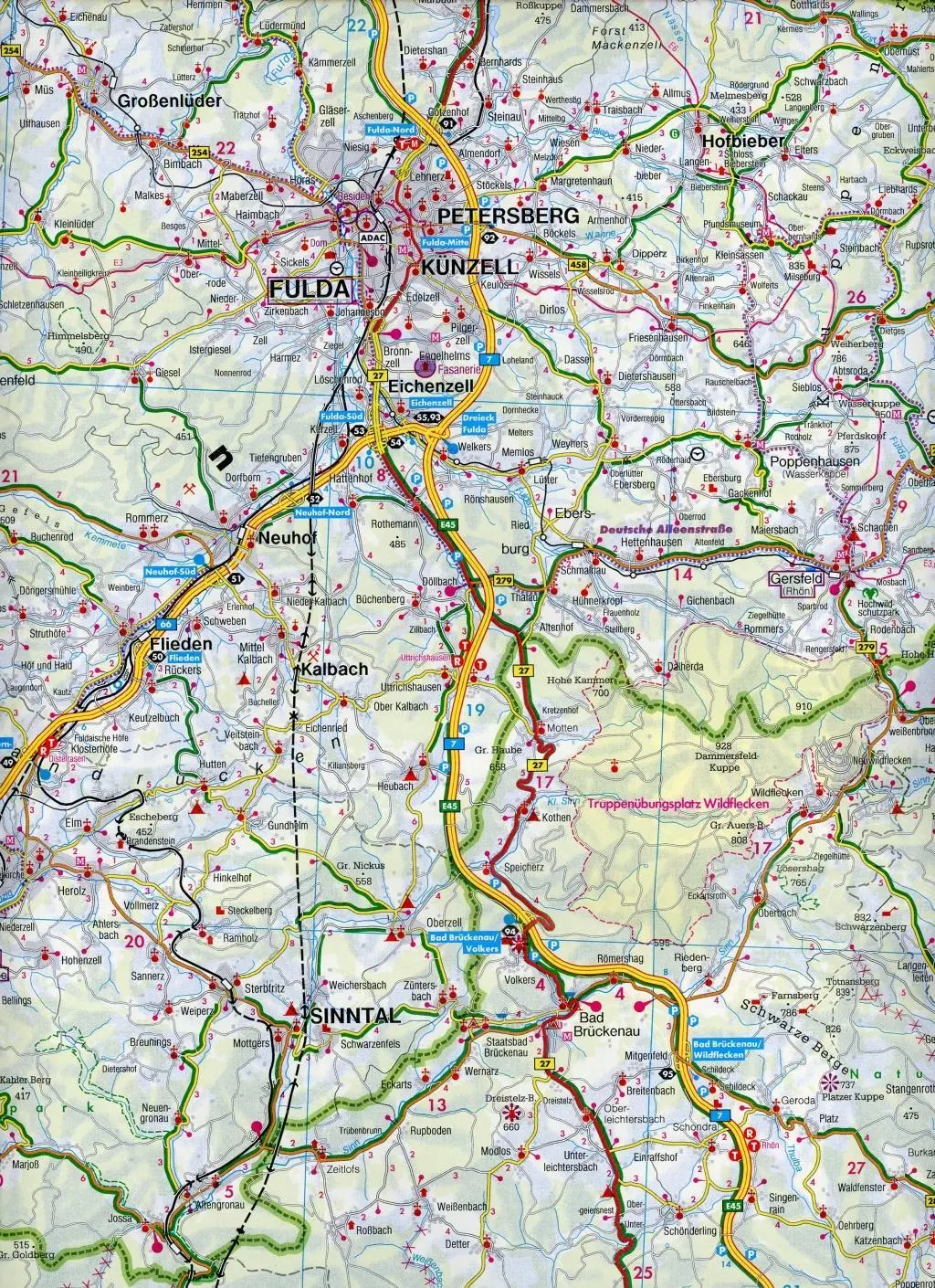 Bild: 9783707918076 | Thüringer Wald - Spessart - Unterfranken, Autokarte 1:150.000, Blatt 7
