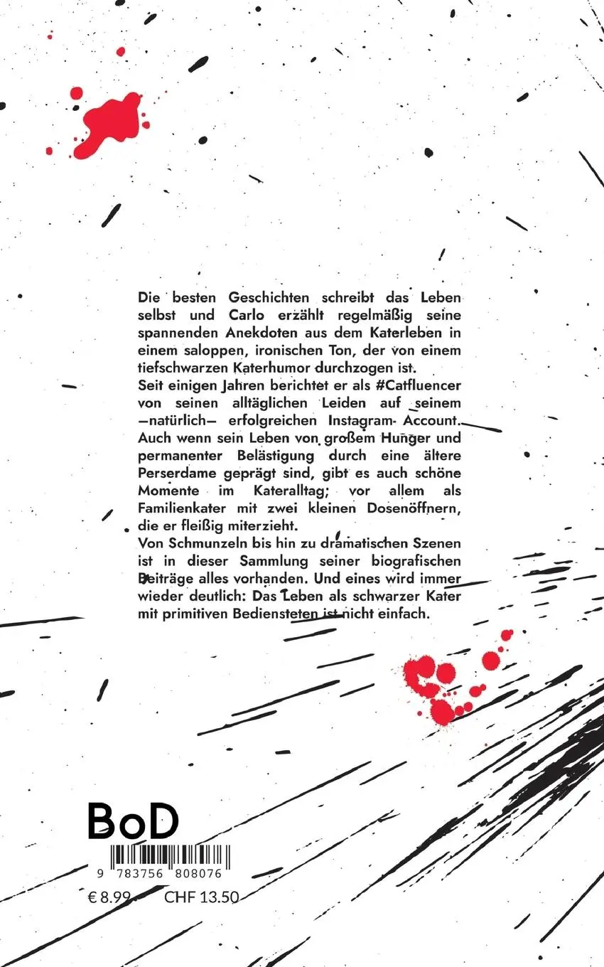 Rückseite: 9783756808076 | #KaterCarlo | Raffaela Breitinger | Taschenbuch | Paperback | 182 S.