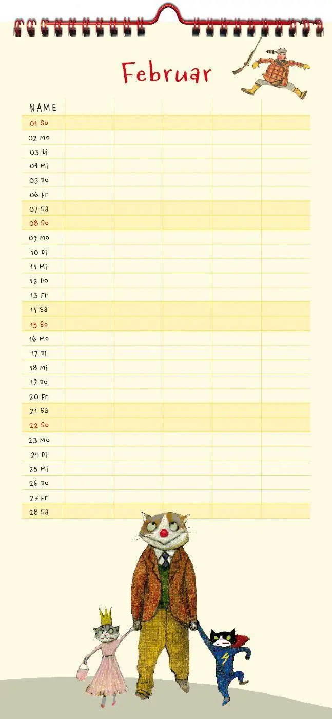 Bild: 9783779508076 | Wolf Erlbruchs Familienplaner 2027 | Wolf Erlbruch | Kalender | 13 S.