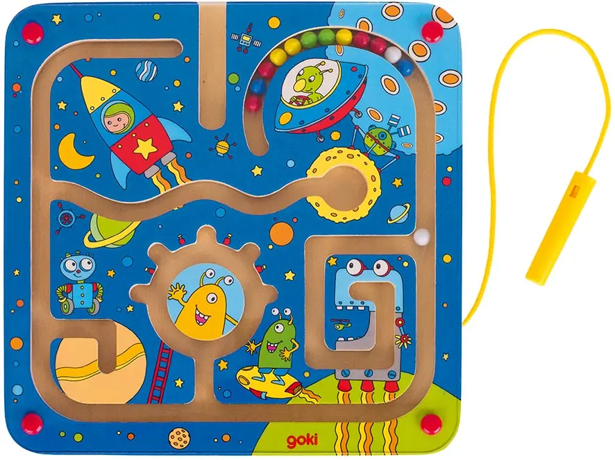 Cover: 4013594538176 | Magnetlabyrinth Weltall | Spiel | Faltschachtel mit Fe | 53817 | 2025