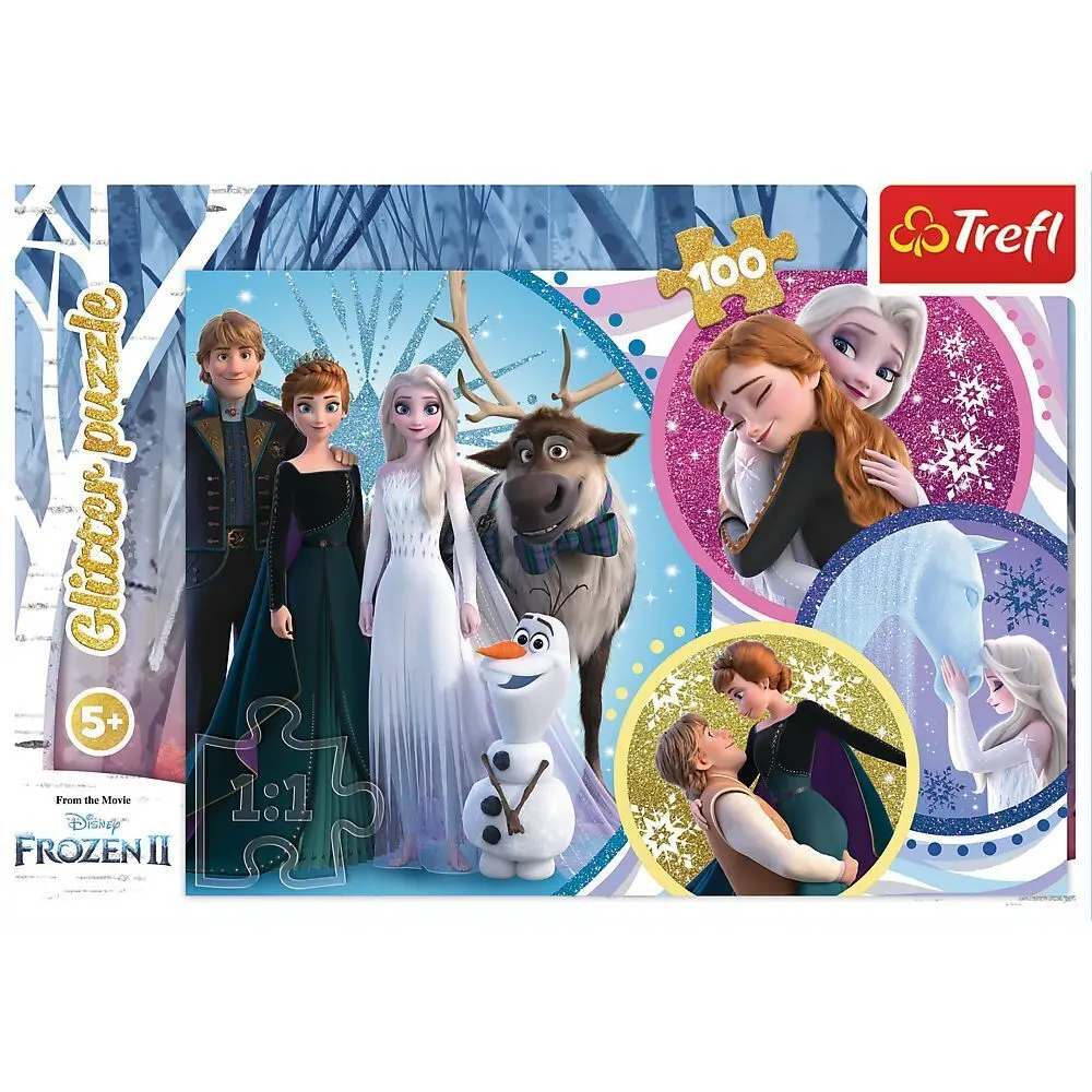 Bild: 5900511148176 | Disney Frozen Glitterpuzzle, Im Schein der Liebe (Kinderpuzzle) | 2021