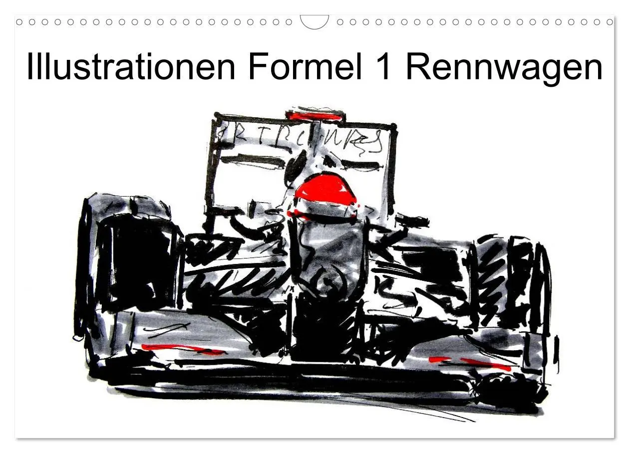 Cover: 9783516218176 | Illustrationen Formel 1 Rennwagen (Wandkalender 2026 DIN A3 quer),...