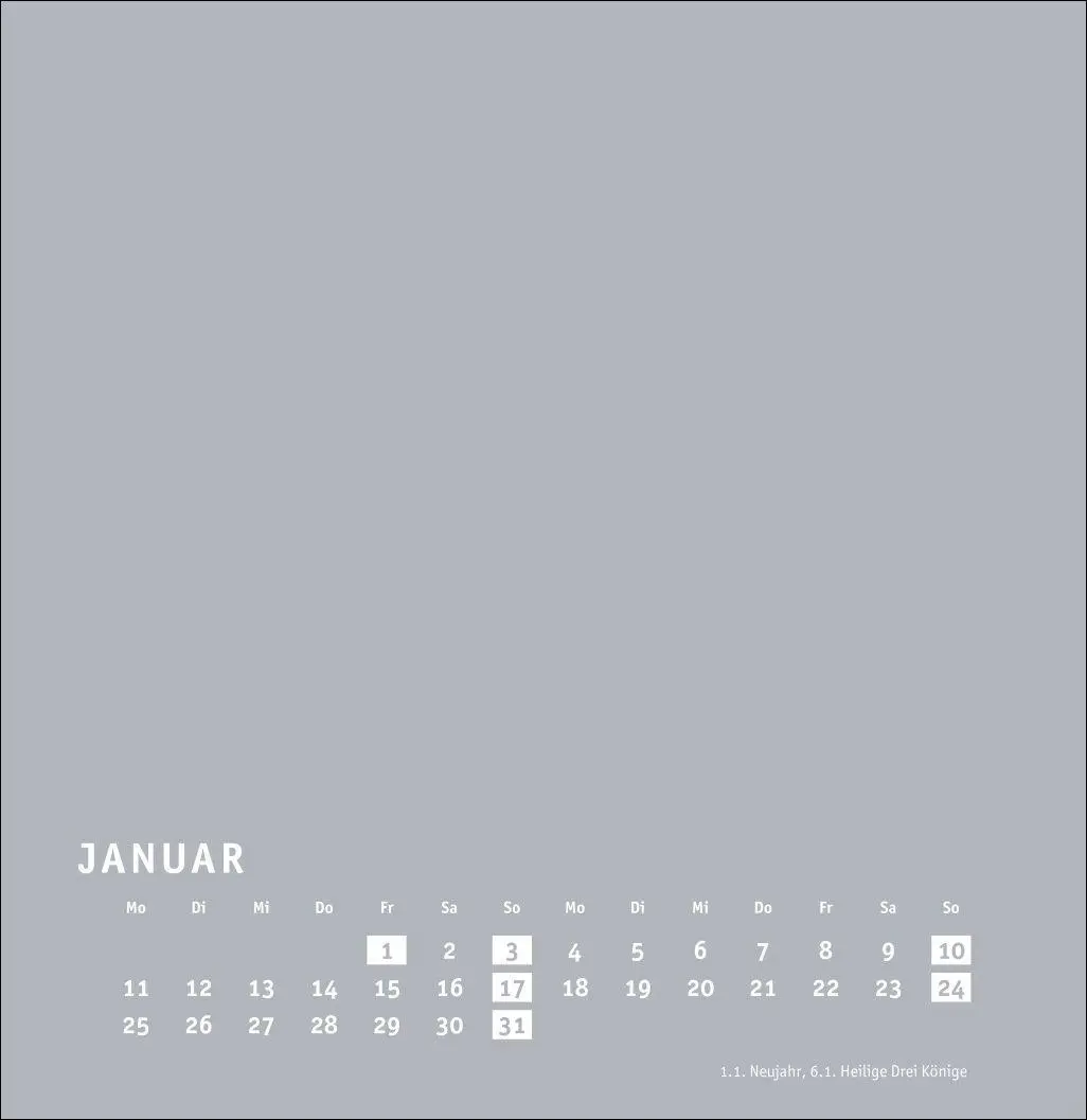Bild: 9783756418176 | Premium-Bastelkalender silbergrau groß 2027 | Heye | Kalender | 14 S.