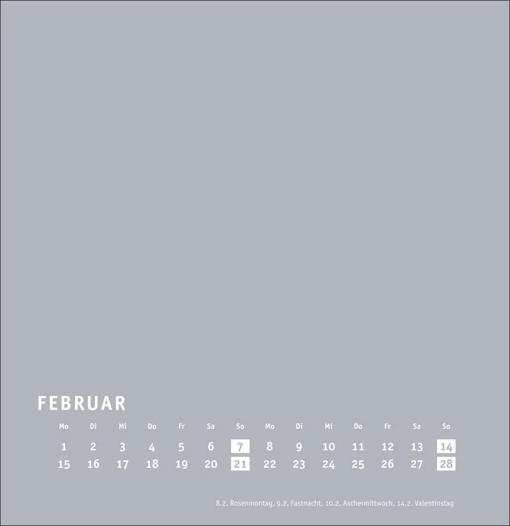 Bild: 9783756418176 | Premium-Bastelkalender silbergrau groß 2027 | Heye | Kalender | 14 S.