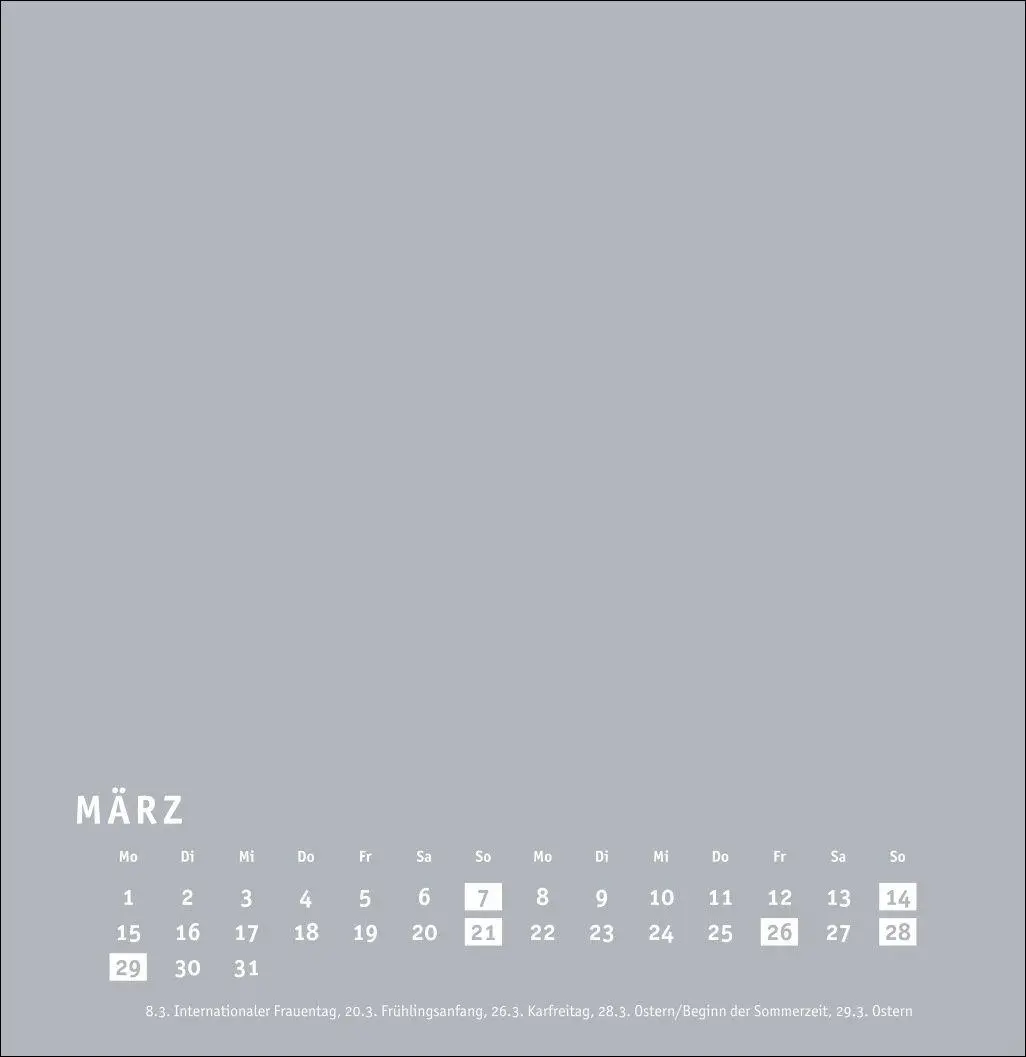 Bild: 9783756418176 | Premium-Bastelkalender silbergrau groß 2027 | Heye | Kalender | 14 S.