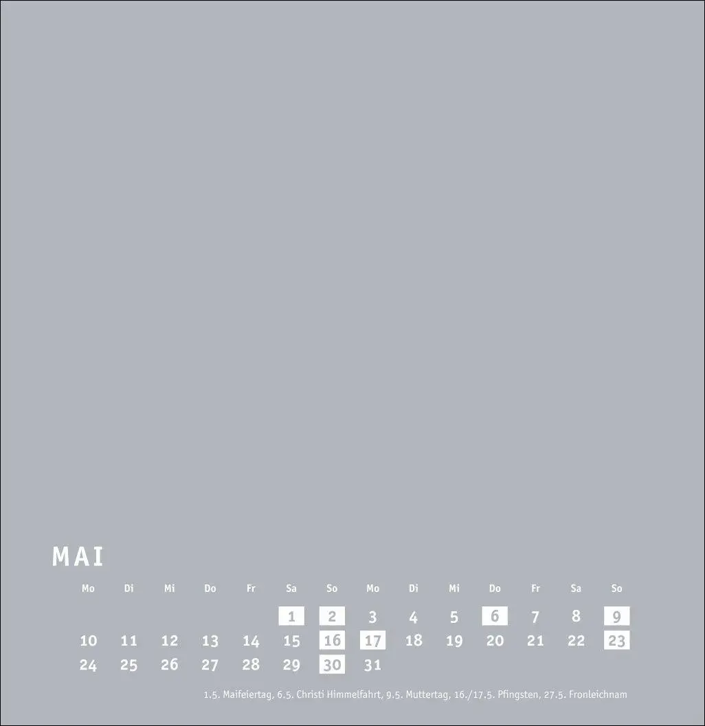 Bild: 9783756418176 | Premium-Bastelkalender silbergrau groß 2027 | Heye | Kalender | 14 S.
