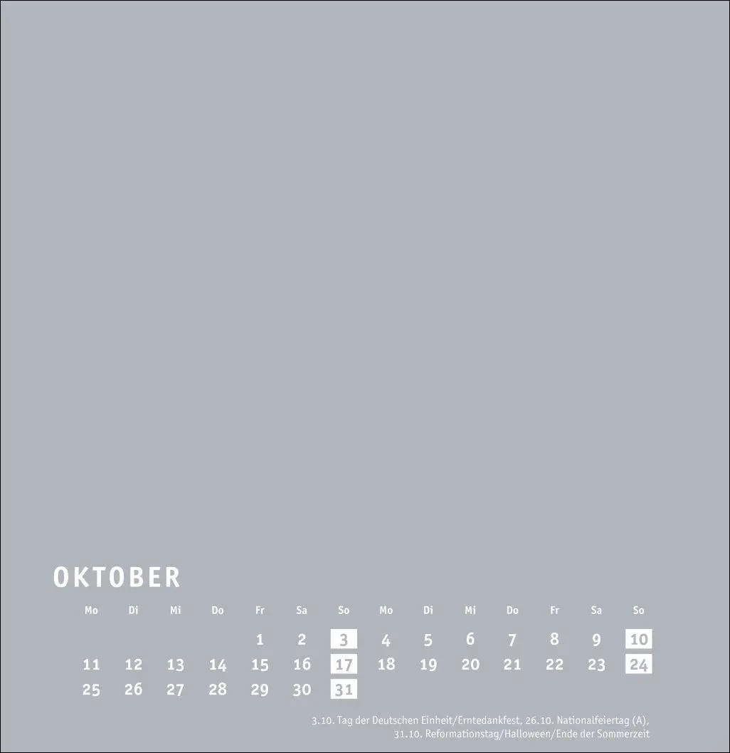 Bild: 9783756418176 | Premium-Bastelkalender silbergrau groß 2027 | Heye | Kalender | 14 S.