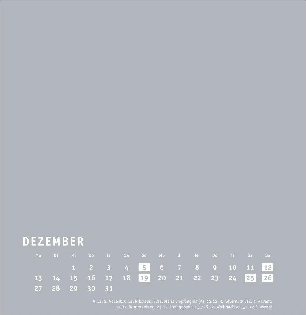 Bild: 9783756418176 | Premium-Bastelkalender silbergrau groß 2027 | Heye | Kalender | 14 S.