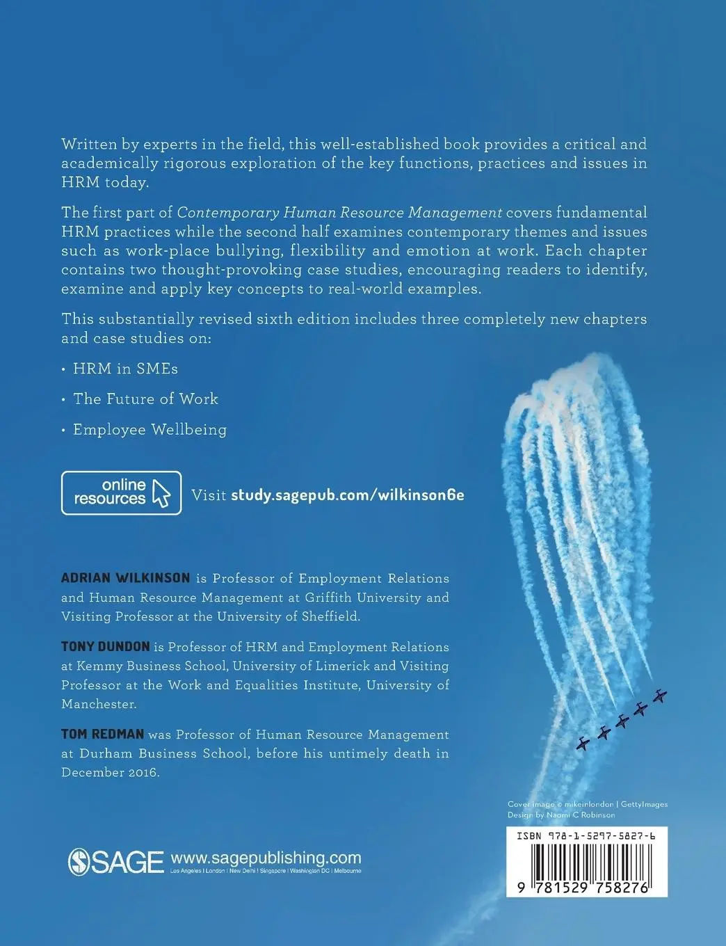 Rückseite: 9781529758276 | Contemporary Human Resource Management | Text and Cases | Taschenbuch