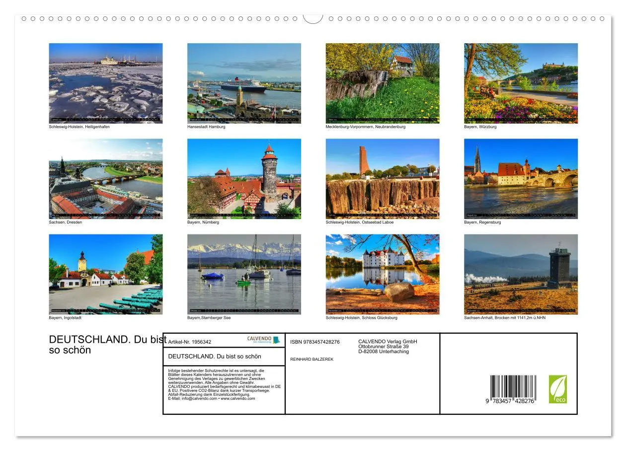 Bild: 9783457428276 | DEUTSCHLAND. Du bist so schön (hochwertiger Premium Wandkalender...