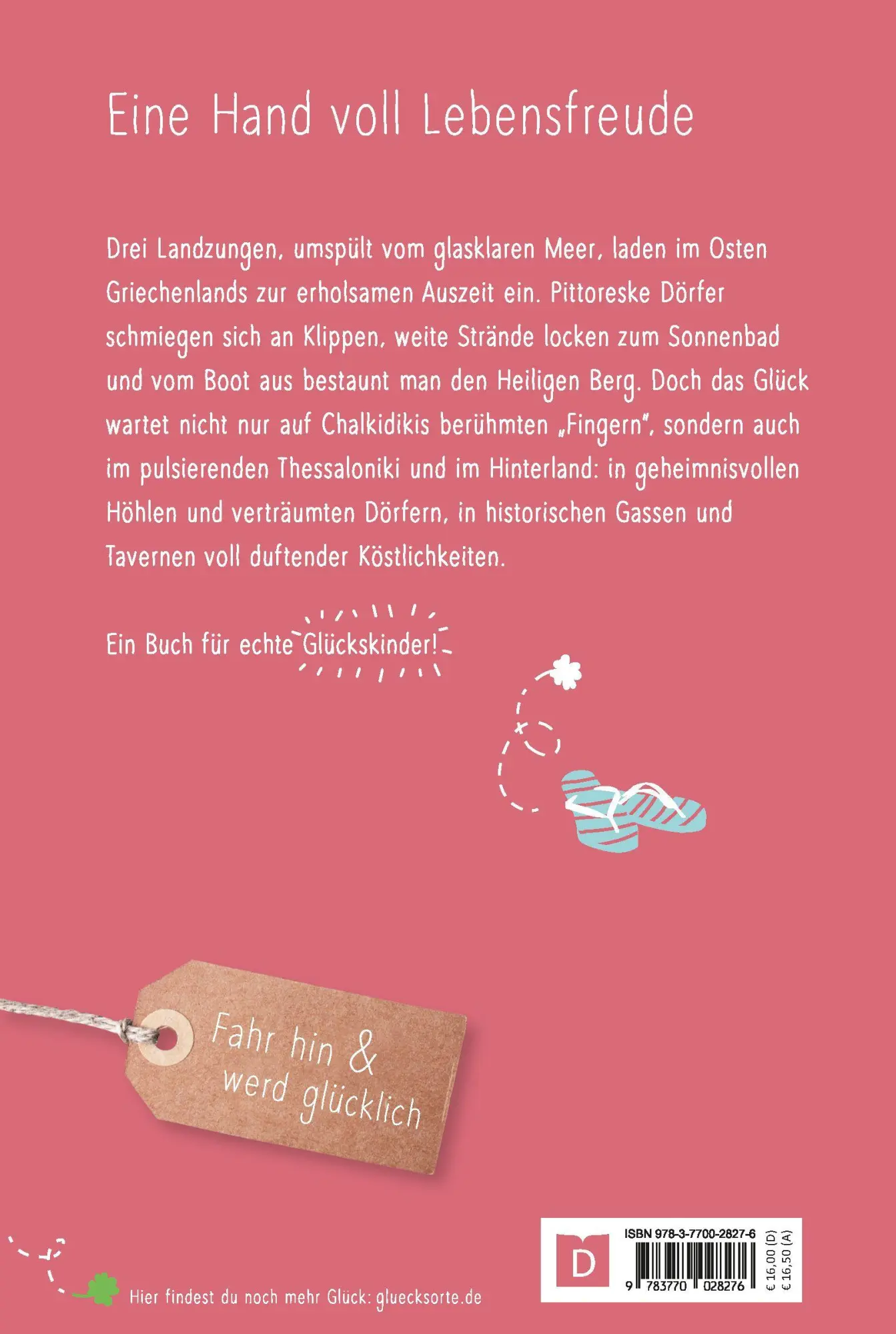 Rückseite: 9783770028276 | Glücksorte auf Chalkidiki. Mit Thessaloniki | Marianthi Milona | Buch