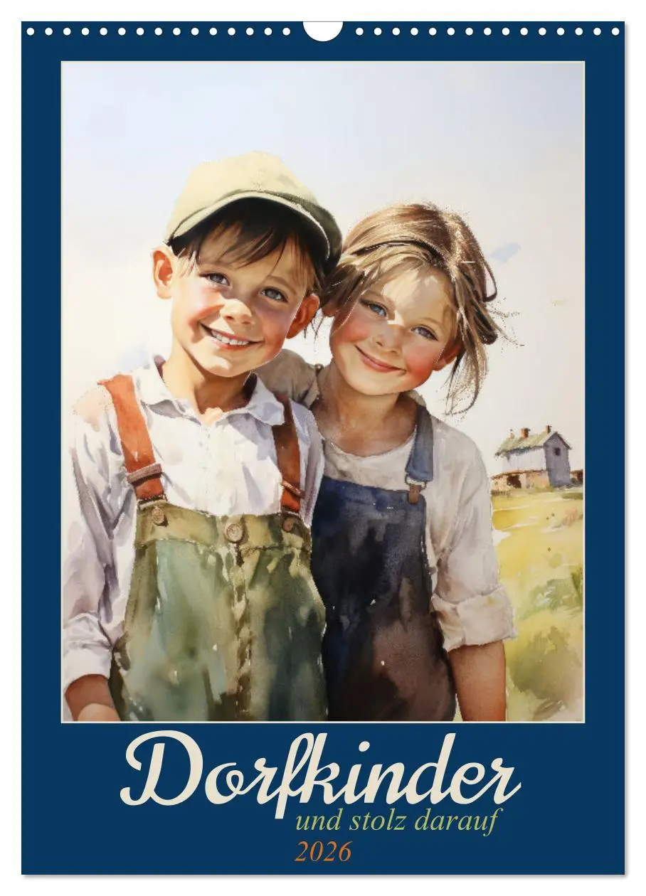 Cover: 9783516298376 | Dorfkinder und stolz darauf (Wandkalender 2026 DIN A3 hoch),...