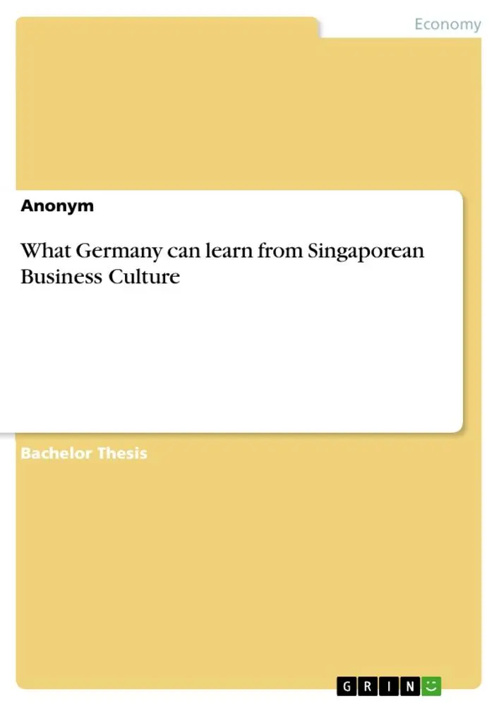 What Germany can learn from Singaporean Business Culture