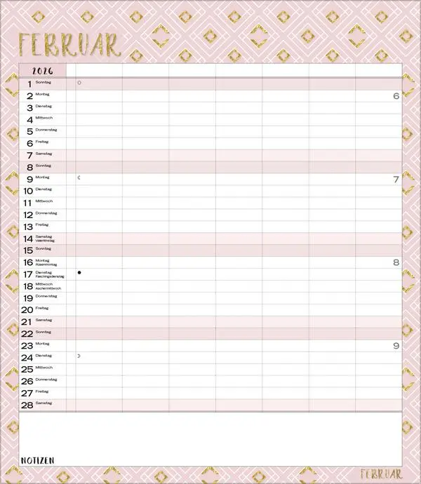 Bild: 9783731888376 | Multiplaner - Time for glamour 2026 | Verlag Korsch | Kalender | 14 S.