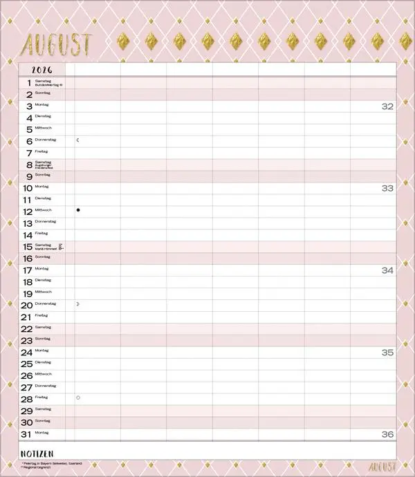 Bild: 9783731888376 | Multiplaner - Time for glamour 2026 | Verlag Korsch | Kalender | 14 S.