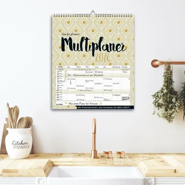 Bild: 9783731888376 | Multiplaner - Time for glamour 2026 | Verlag Korsch | Kalender | 14 S.