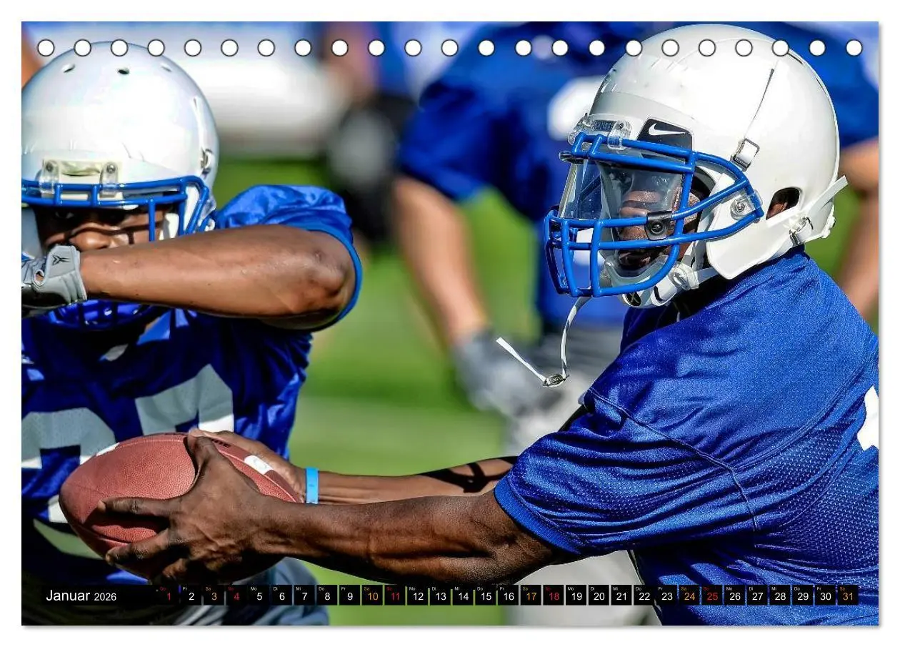 Bild: 9783516048476 | Kraft und Taktik - American Football (Tischkalender 2026 DIN A5...