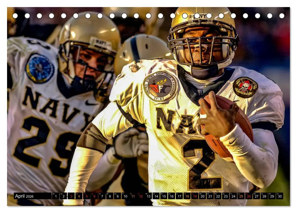 Bild: 9783516048476 | Kraft und Taktik - American Football (Tischkalender 2026 DIN A5...