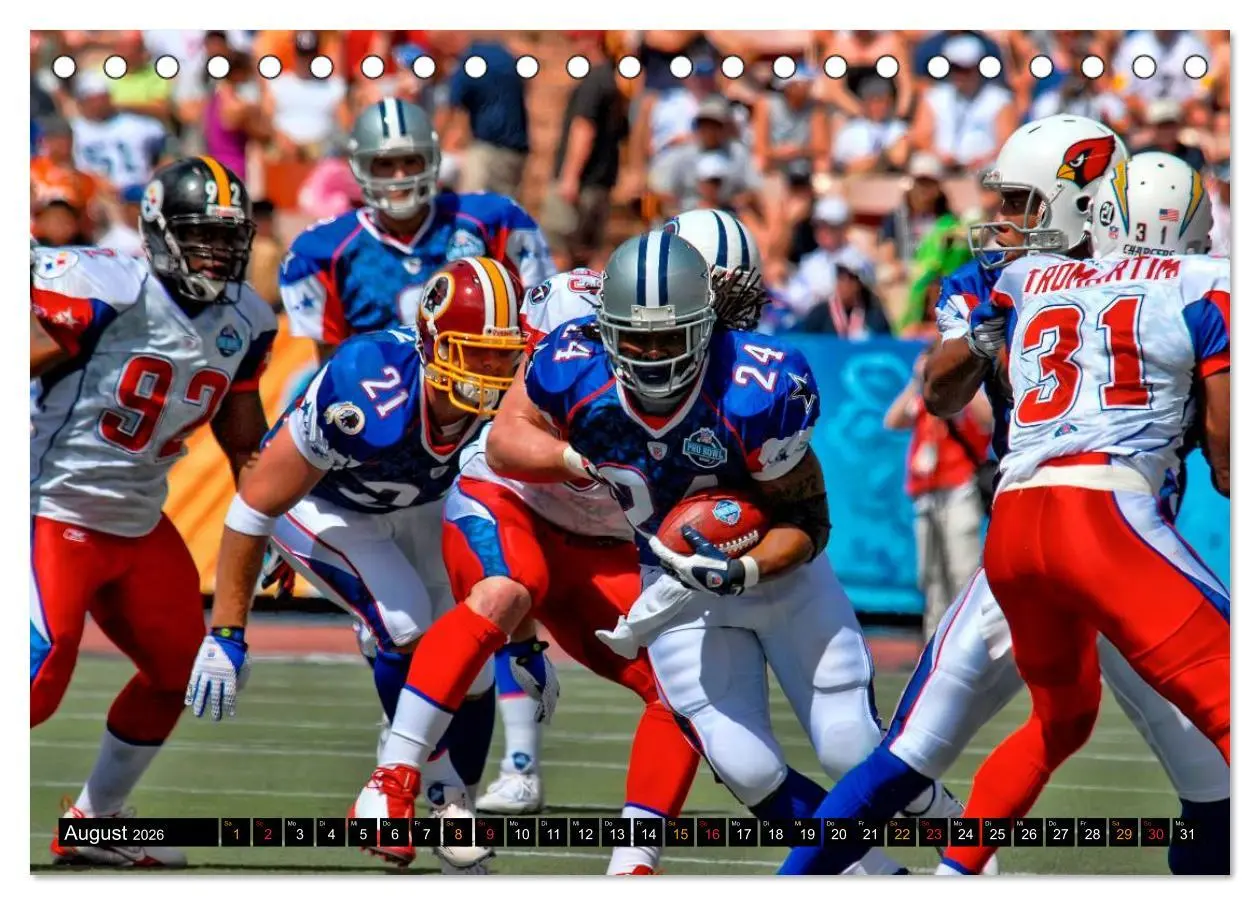 Bild: 9783516048476 | Kraft und Taktik - American Football (Tischkalender 2026 DIN A5...