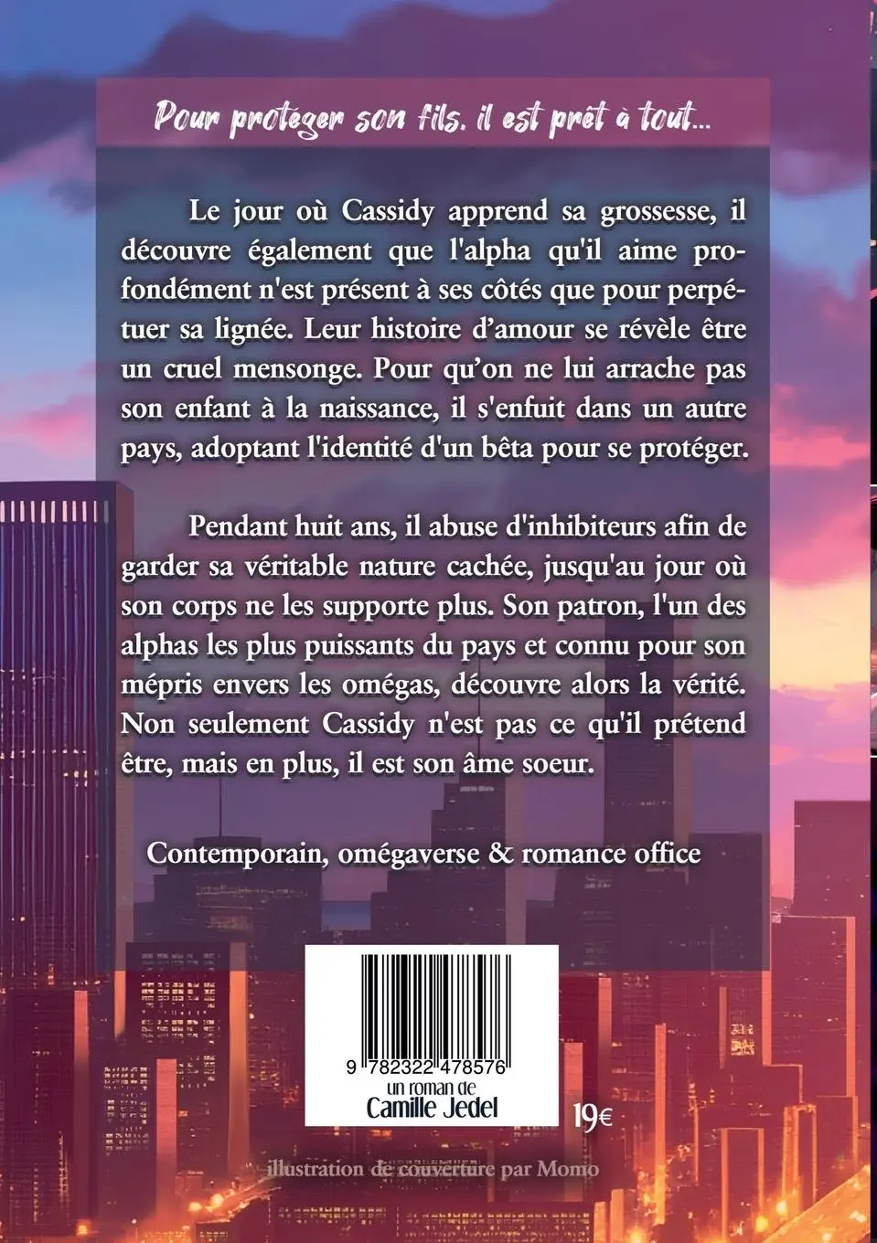 Rückseite: 9782322478576 | Oméga en fuite | tome 1 | Camille Jedel | Taschenbuch | Oméga en fuite