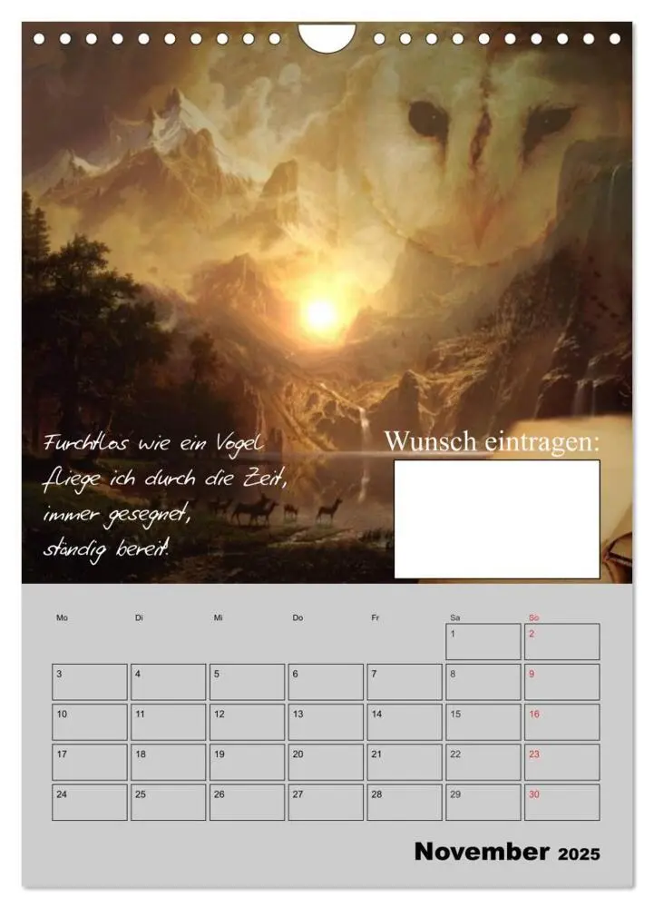 Bild: 9783457018576 | Wunsch- und Zauberkalender (Wandkalender 2025 DIN A4 hoch),...