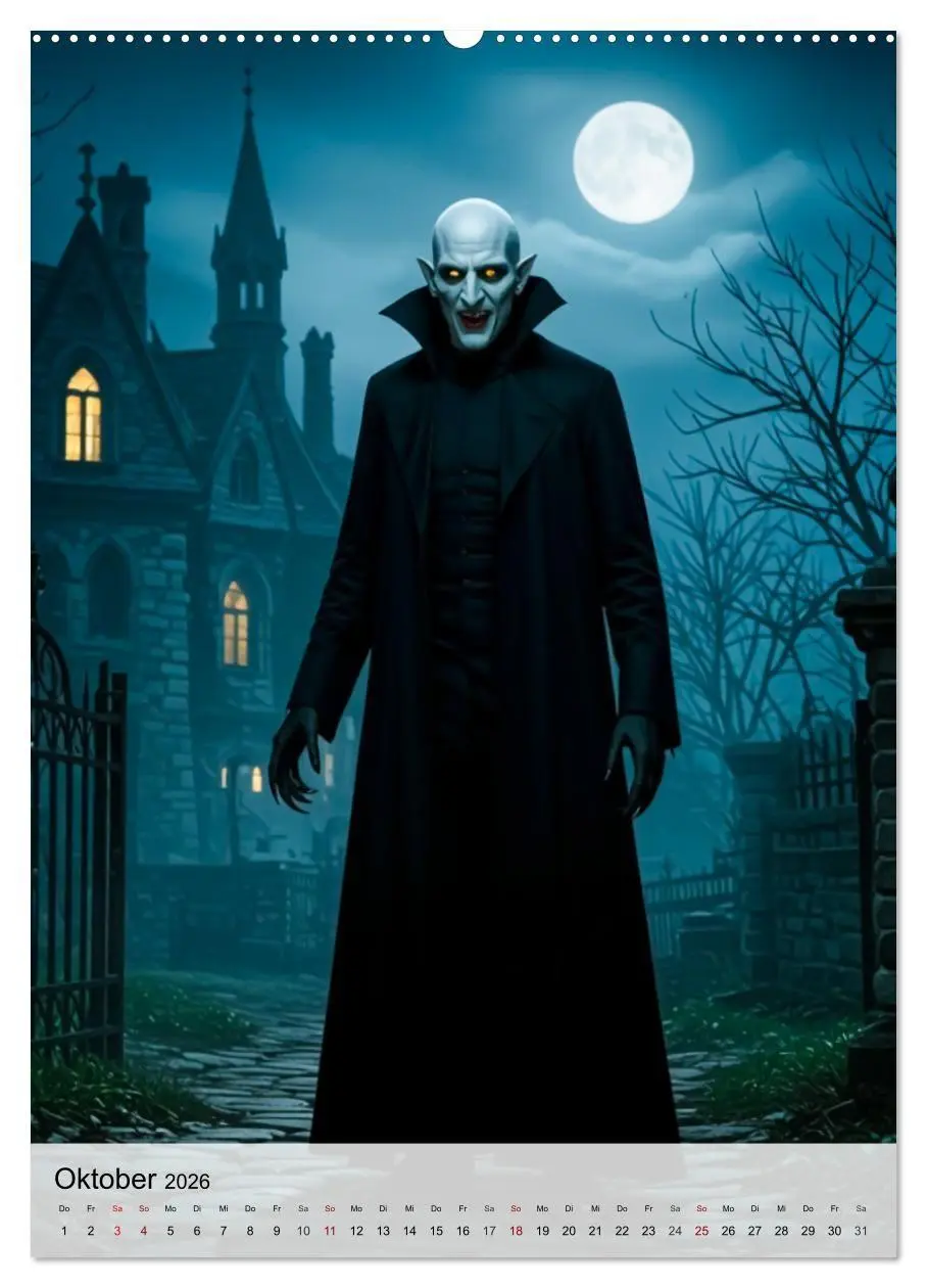 Bild: 9783516658576 | Monster der Literaturgeschichte (hochwertiger Premium Wandkalender...
