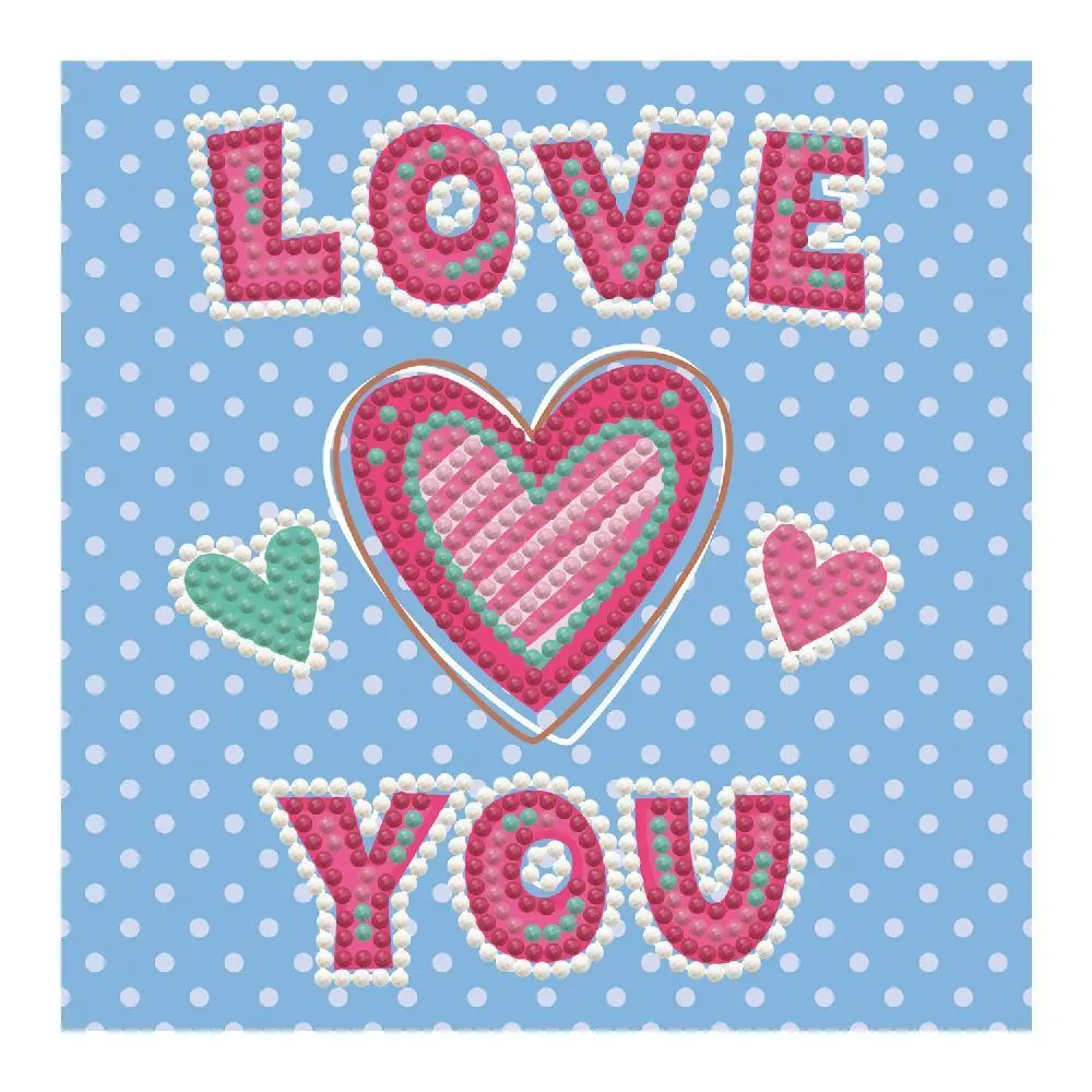 Bild: 4895225918676 | DIAMOND DOTZ - Diamond Painting Liebe dich | Kit (Bastelset) | 2591867
