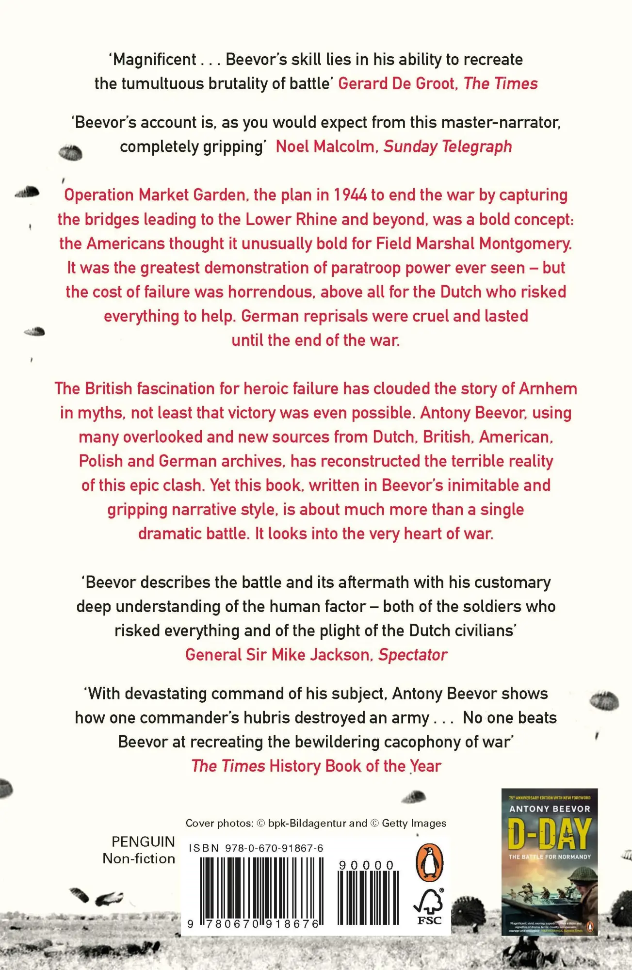 Rückseite: 9780670918676 | Arnhem | Antony Beevor | Taschenbuch | XXII | Englisch | 2019