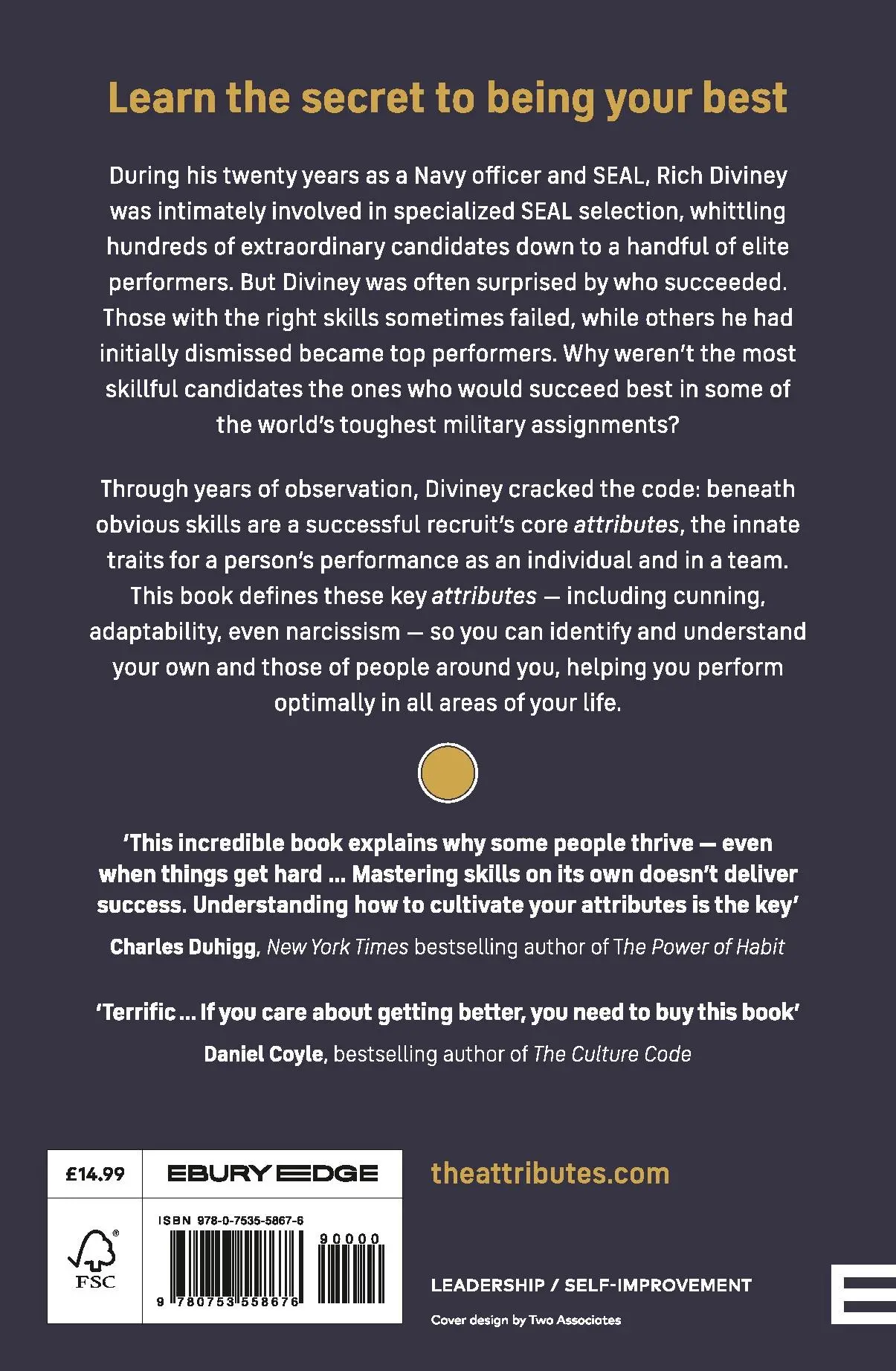 Cover: 9780753558676 | The Attributes | 25 Hidden Drivers of Optimal Performance | Diviney