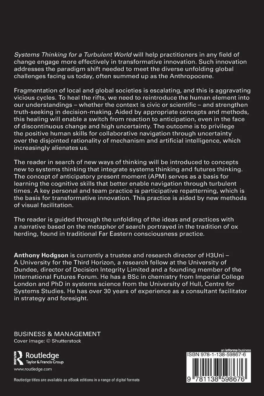 Rückseite: 9781138598676 | Systems Thinking for a Turbulent World | A Search for New Perspectives